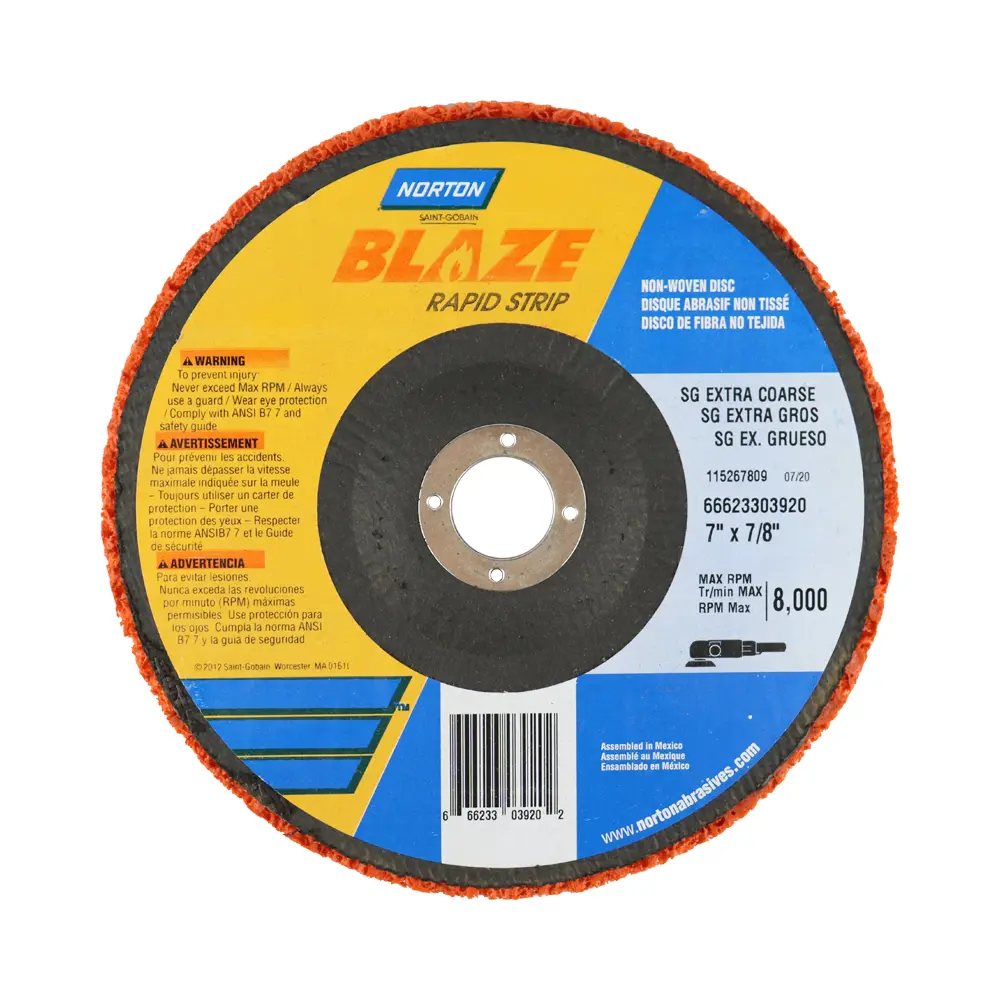Norton Blaze Rapid Strip Disc 180Mm X 22.0Mm 1
