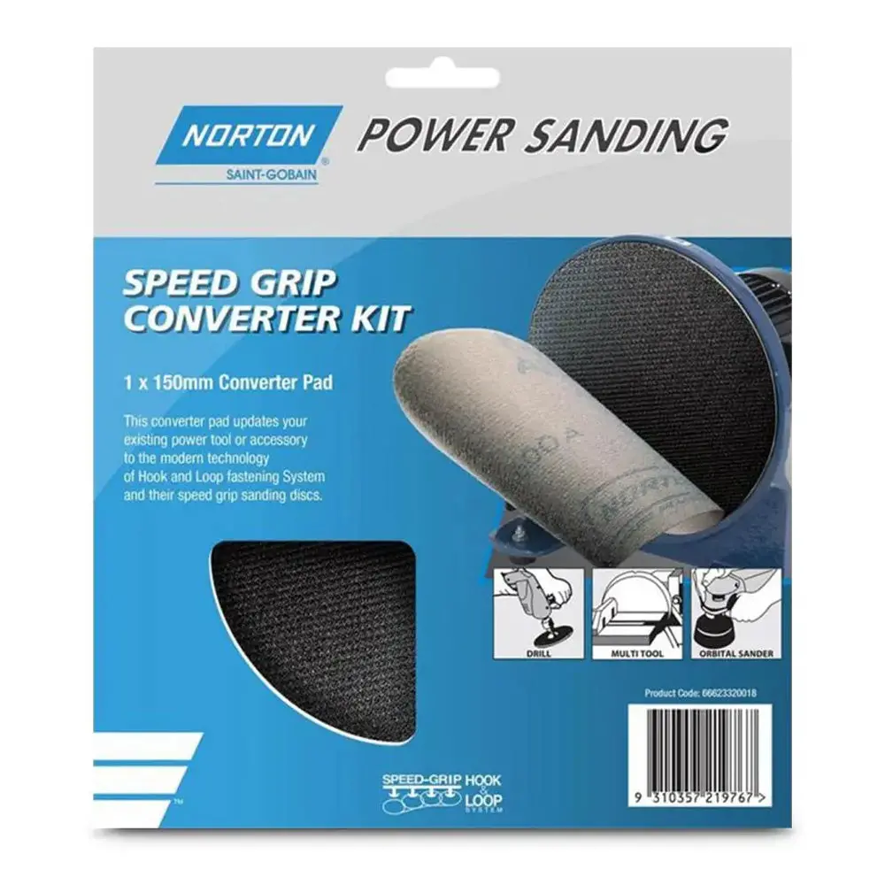 Norton Speedgrip 150Mm Hook & Loop Converter Disc 1