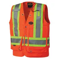 Hi-Viz Surveyor's Vest, Orange 1