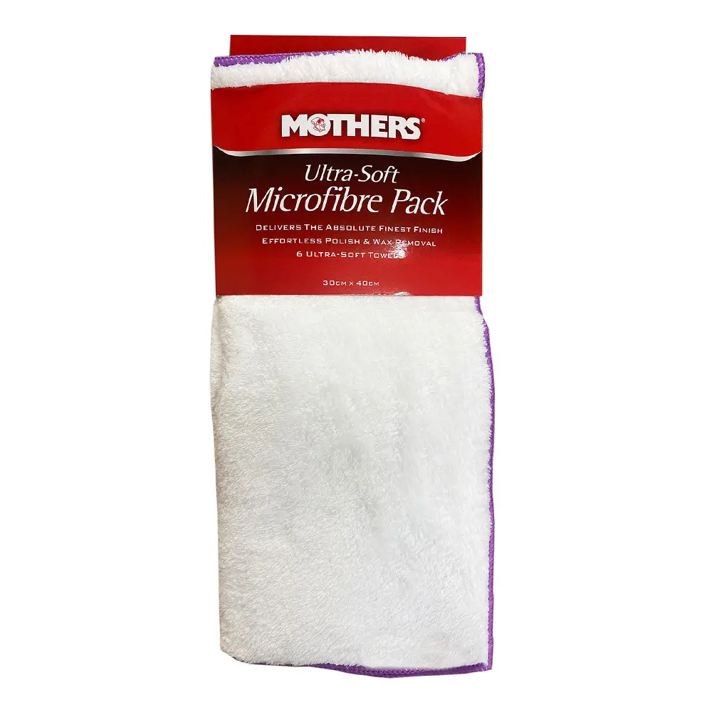 Mothers Microfibre Ultra Soft Towels 30Cm X 40Cm X 6 Pack 1