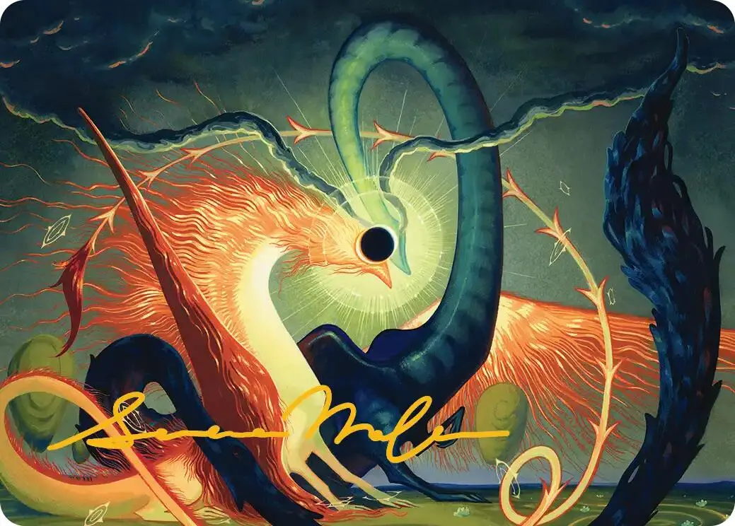 Celestial Reunion Art Card (42/54) (Gold-Stamped Signature) [Lorwyn Eclipsed Art Series] 1