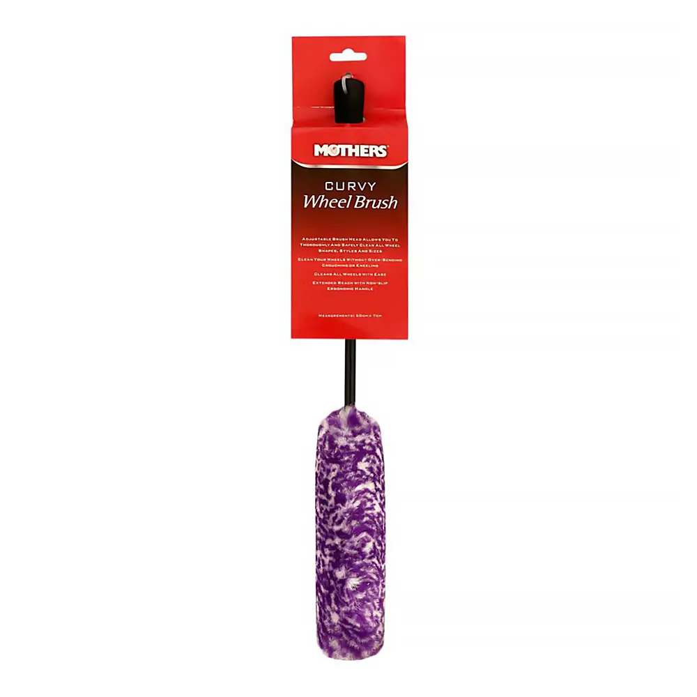 Mothers Curvy Wheel Cleaning Brush Adjustable Head Washable & Reusable 1