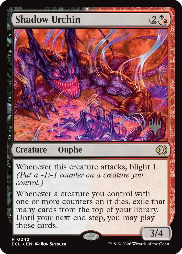 Shadow Urchin [Lorwyn Eclipsed Promos] 1