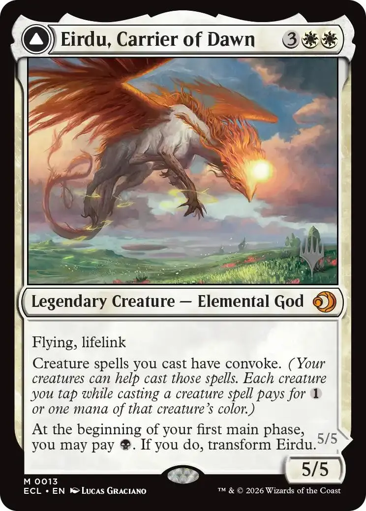 Eirdu, Carrier Of Dawn [Lorwyn Eclipsed Promos] 1
