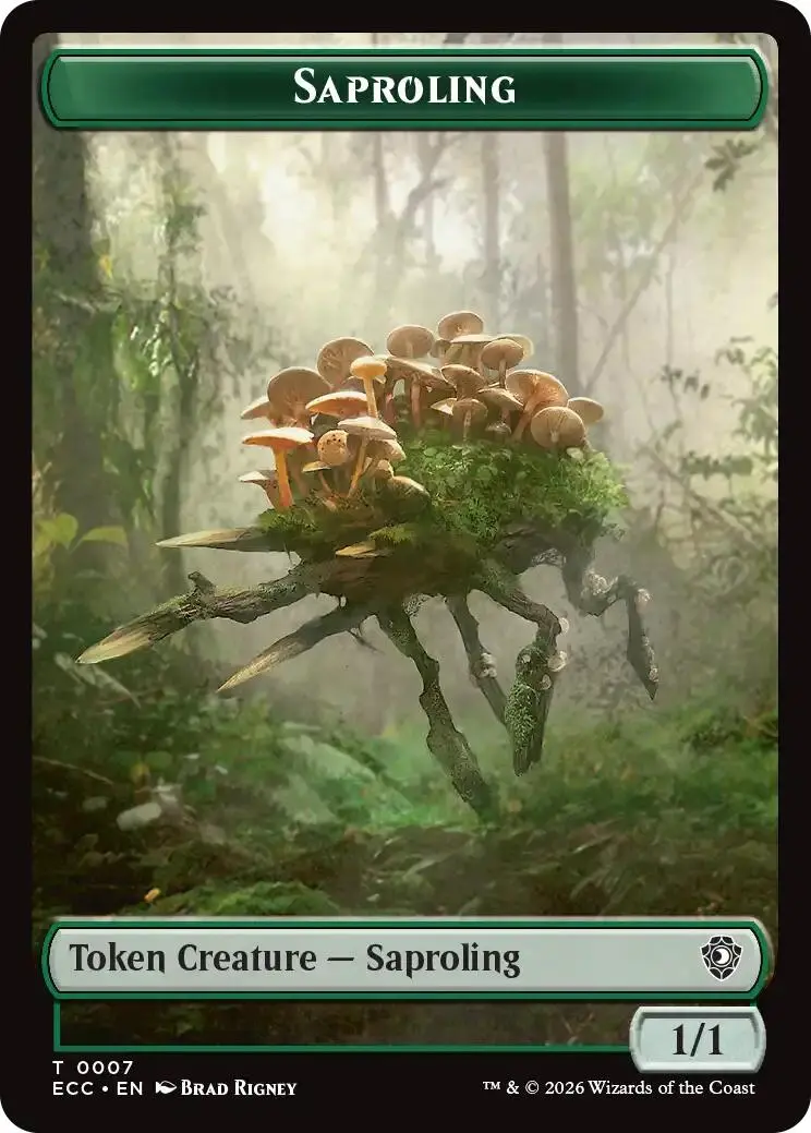 Saproling // Poison Counter Double-Sided Token [Lorwyn Eclipsed Tokens] 1