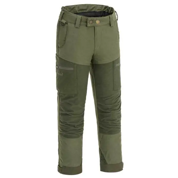 Pinewood Kids Furudal Retriever Active Trousers - Mossgreen/Dark Mossgreen 1