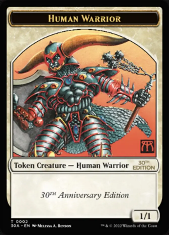 Human Warrior Token [30Th Anniversary Tokens] 1