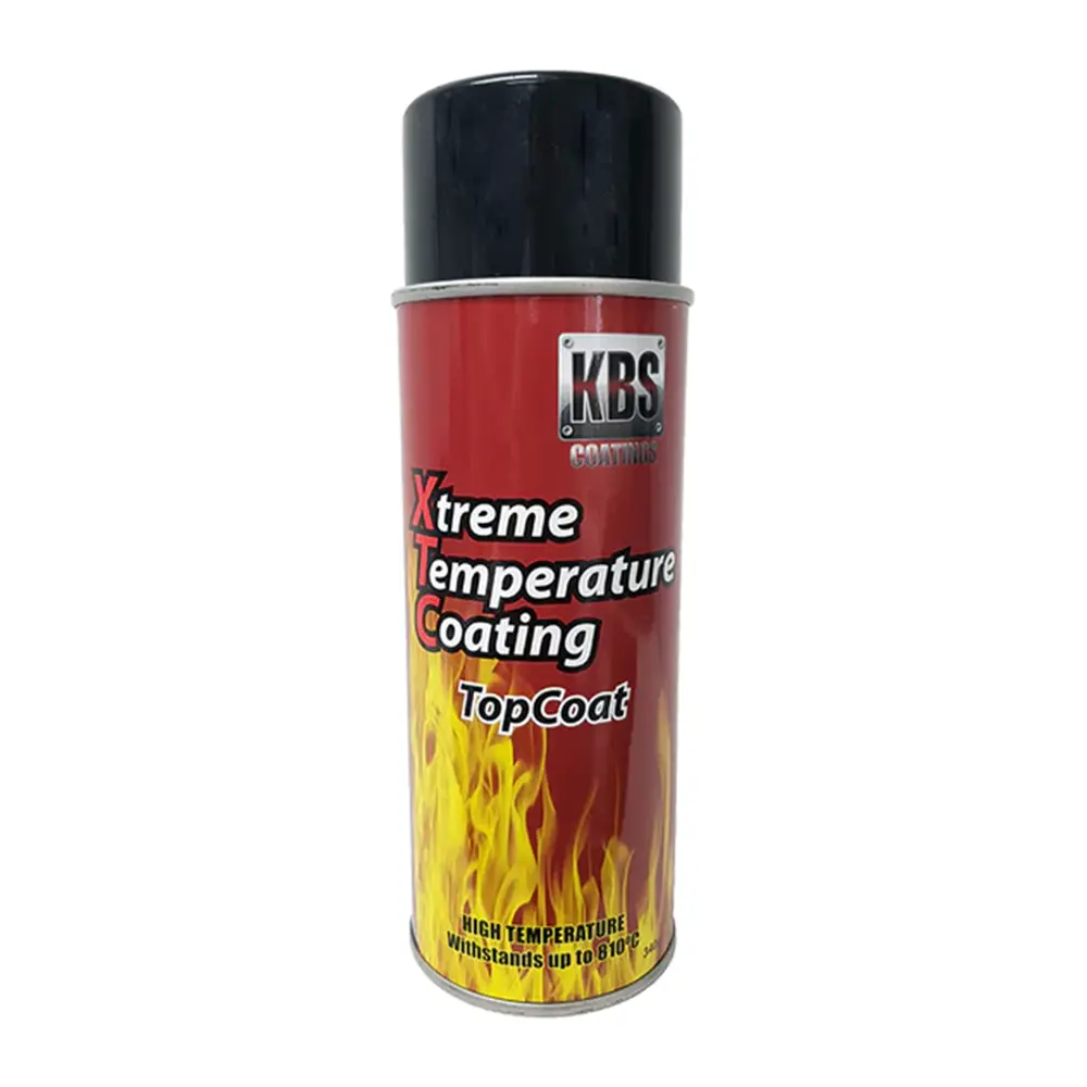 Kbs Xtc Xtreme Temp Coating 340G Satin Black Aerosol Spray Paint Heat Resistant 812°C 1