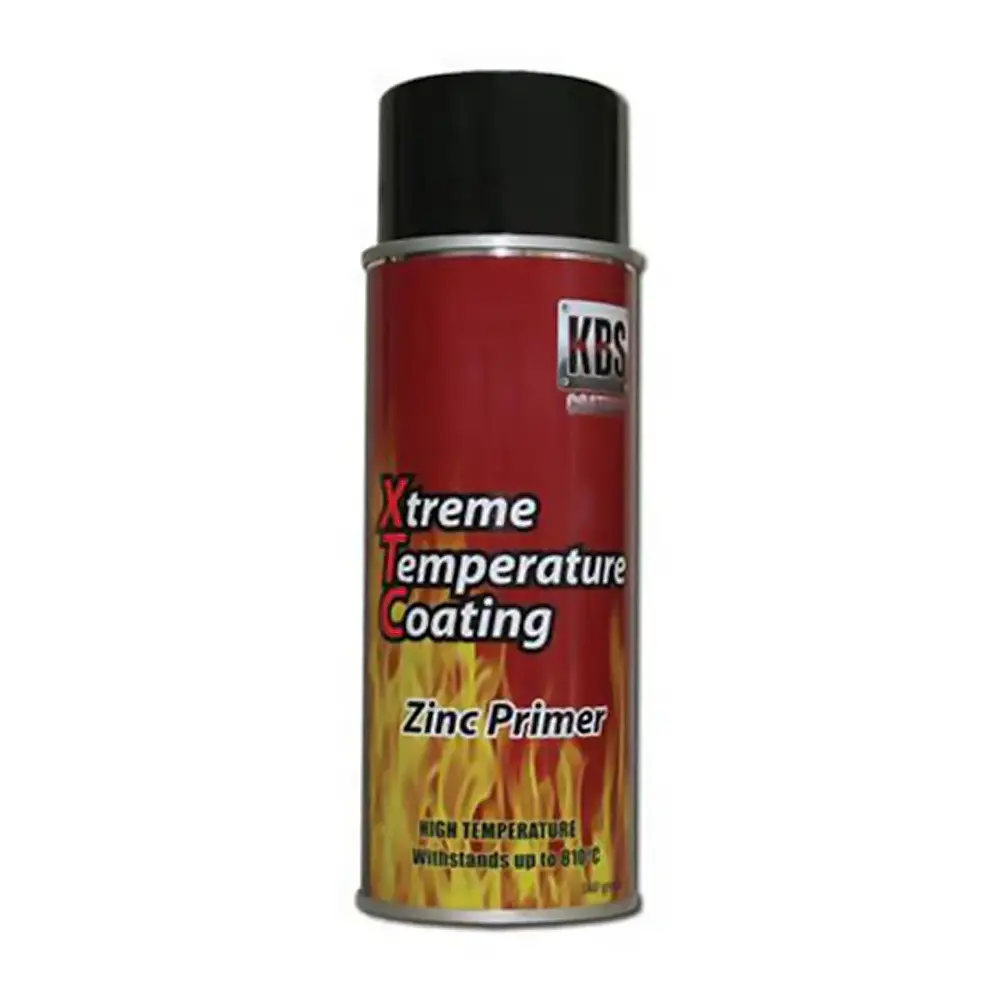 Kbs Xtc Xtreme Temp Coating 340G Zinc Primer Spray Paint Heat Resistant 648°C 1
