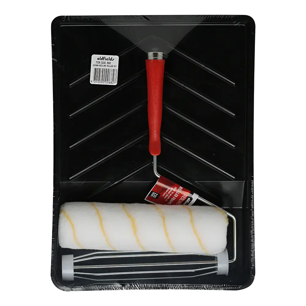 Oldfields Redline Paint Roller Kit 230Mm 3 Piece Economical Diy Tray Set 1