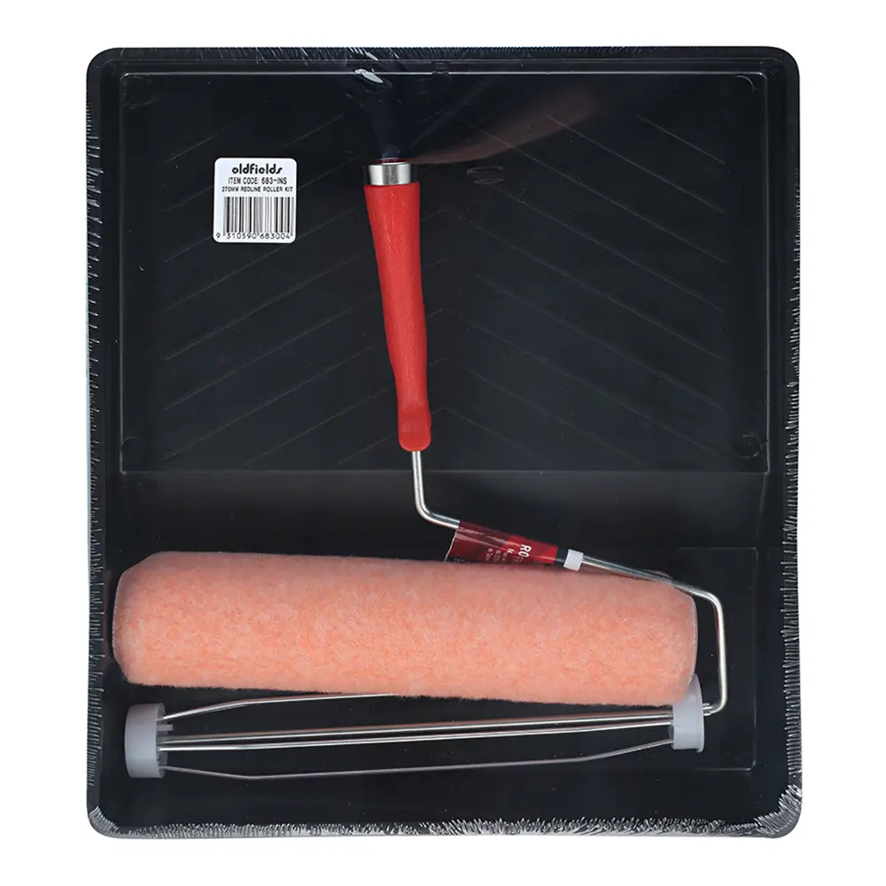 Oldfields Redline Paint Roller Kit 270Mm 3 Piece Economical Diy Tray Set 1