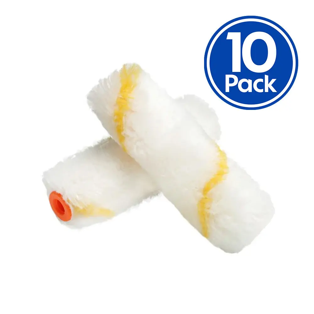 Oldfields Mini Fabric Roller Cover 100Mm X 10 Pack For Oil Waterbased Paint 1