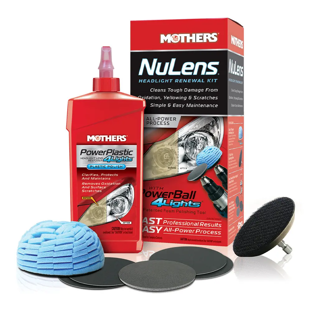 Mothers Nulens Diy Headlight Restoration Kit Plastic Lens Restorer 1