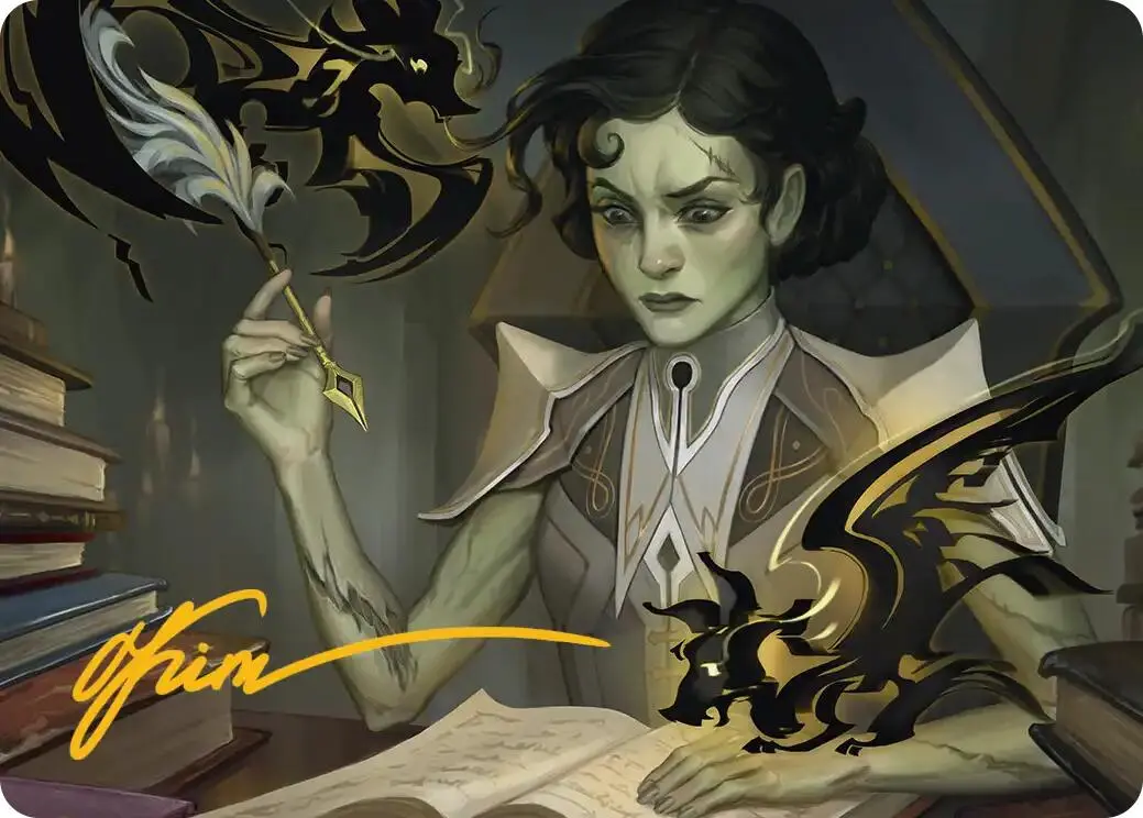 Eternal Student Art Card (Gold-Stamped Signature) [Secrets Of Strixhaven Art Series] 1