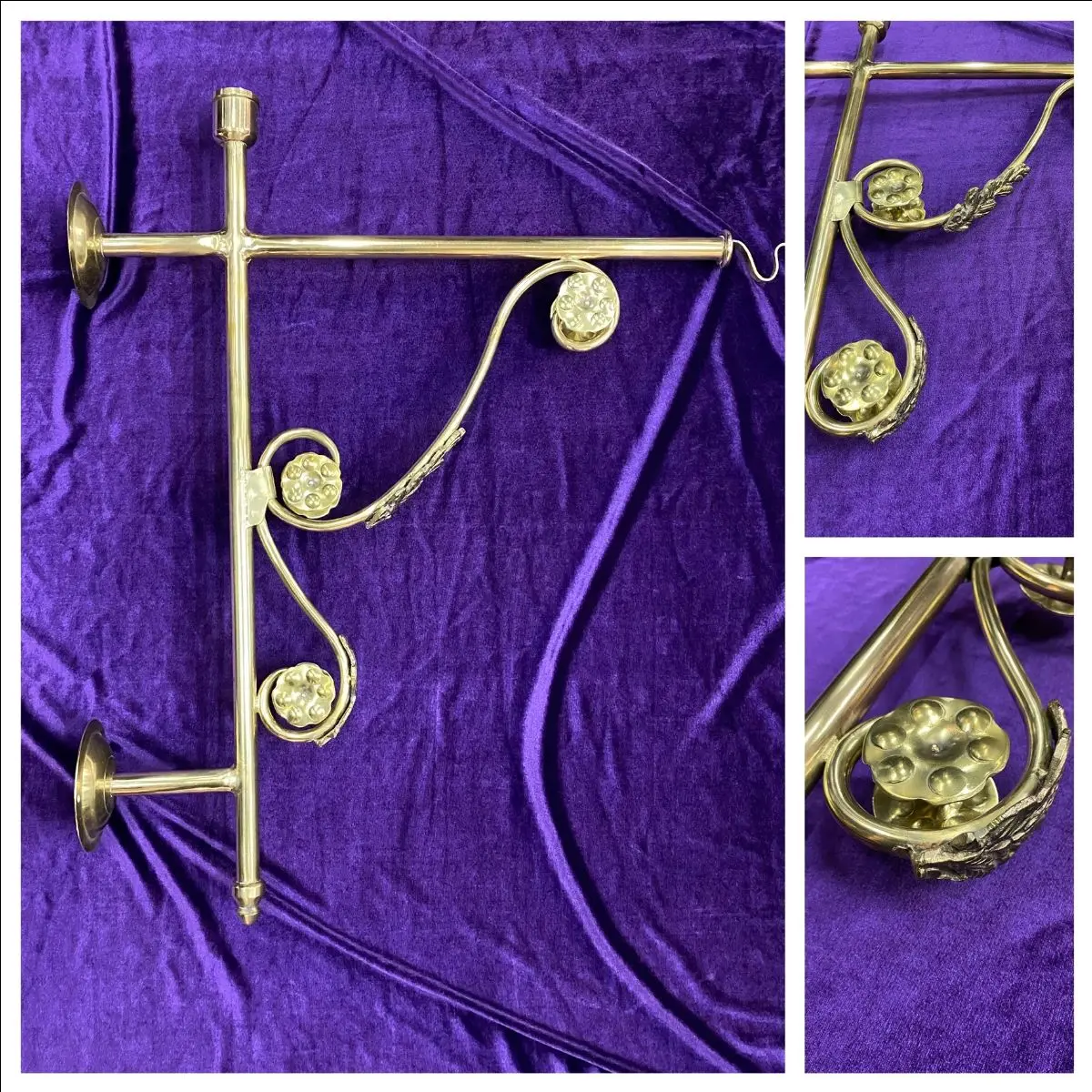 Custom Made Brass Wall Bracket - Sold 1