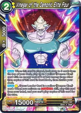 Vinegar Of The Demonic Elite Four (Bt11-107) [Vermilion Bloodline 2Nd Edition] 1