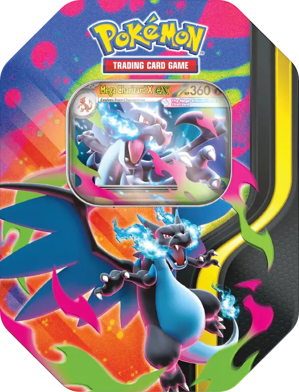 Pokemon Mega Charizard X Ex Tin 1