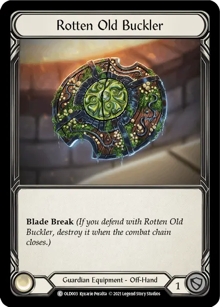 Rotten Old Buckler [Old003] (Tales Of Aria Oldhim Blitz Deck)  1St Edition Normal 1