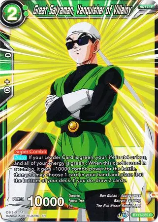 Great Saiyaman, Vanquisher Of Villainy (Bt11-065) [Vermilion Bloodline 2Nd Edition] 1
