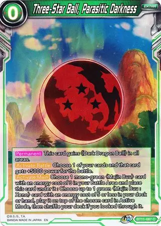 Three-Star Ball, Parasitic Darkness (Bt11-087) [Vermilion Bloodline 2Nd Edition] 1