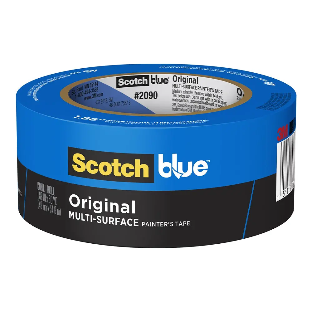 3M 2090 Scotch Blue Original Painters Masking Tape 48Mm X 54.8M 1