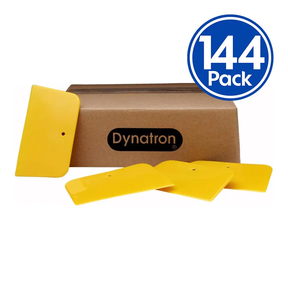 3M 344 Dynatron Yellow Spreader 3" X 4" X 144 Pack Box Putty Applicator Body Fill 1
