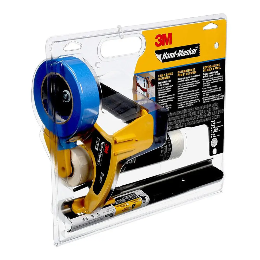 3M Hand-Masker Film & Paper Dispenser M3000 Pak Paint Masking Kit 1
