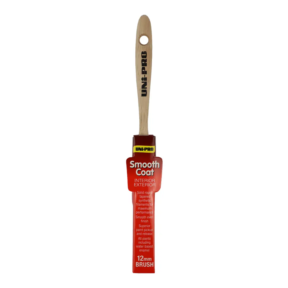 Uni-Pro Smooth Coat Brush 12Mm Interior Exterior Trade 1