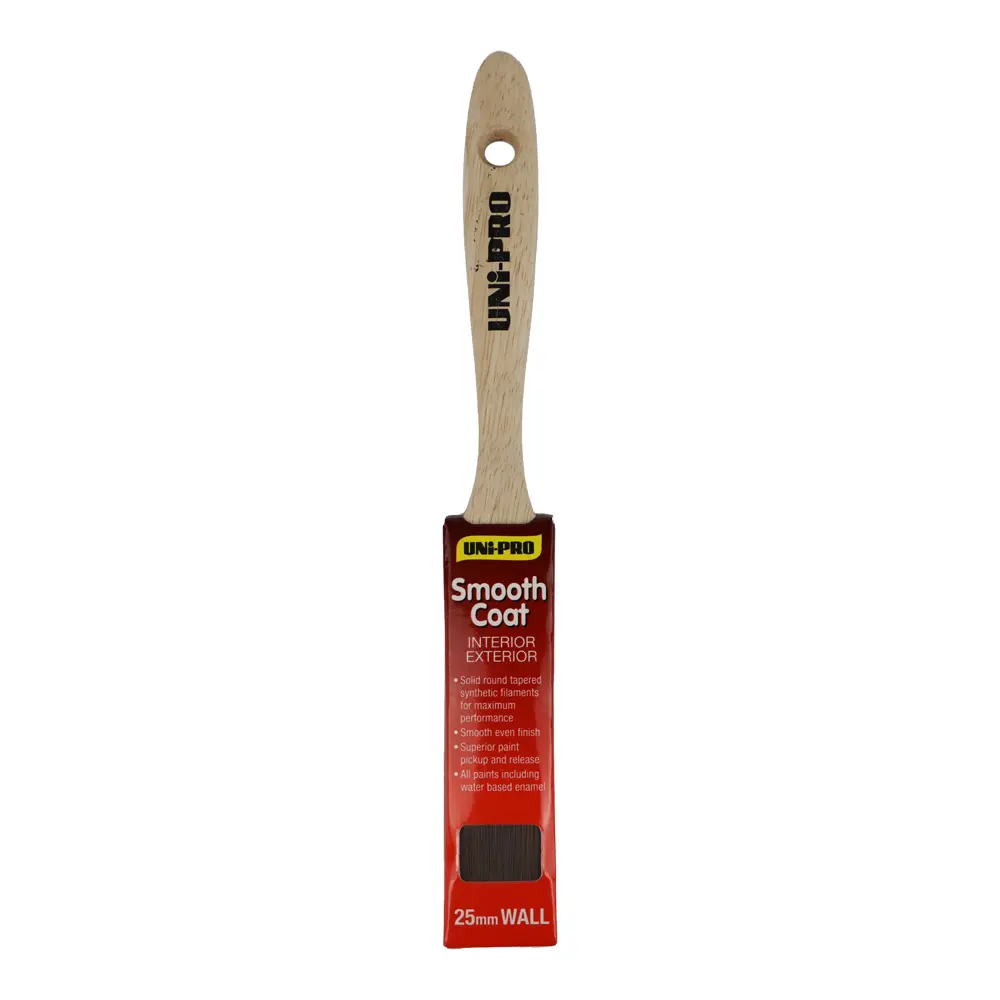 Uni-Pro Smooth Coat Brush 25Mm Interior Exterior Trade 1
