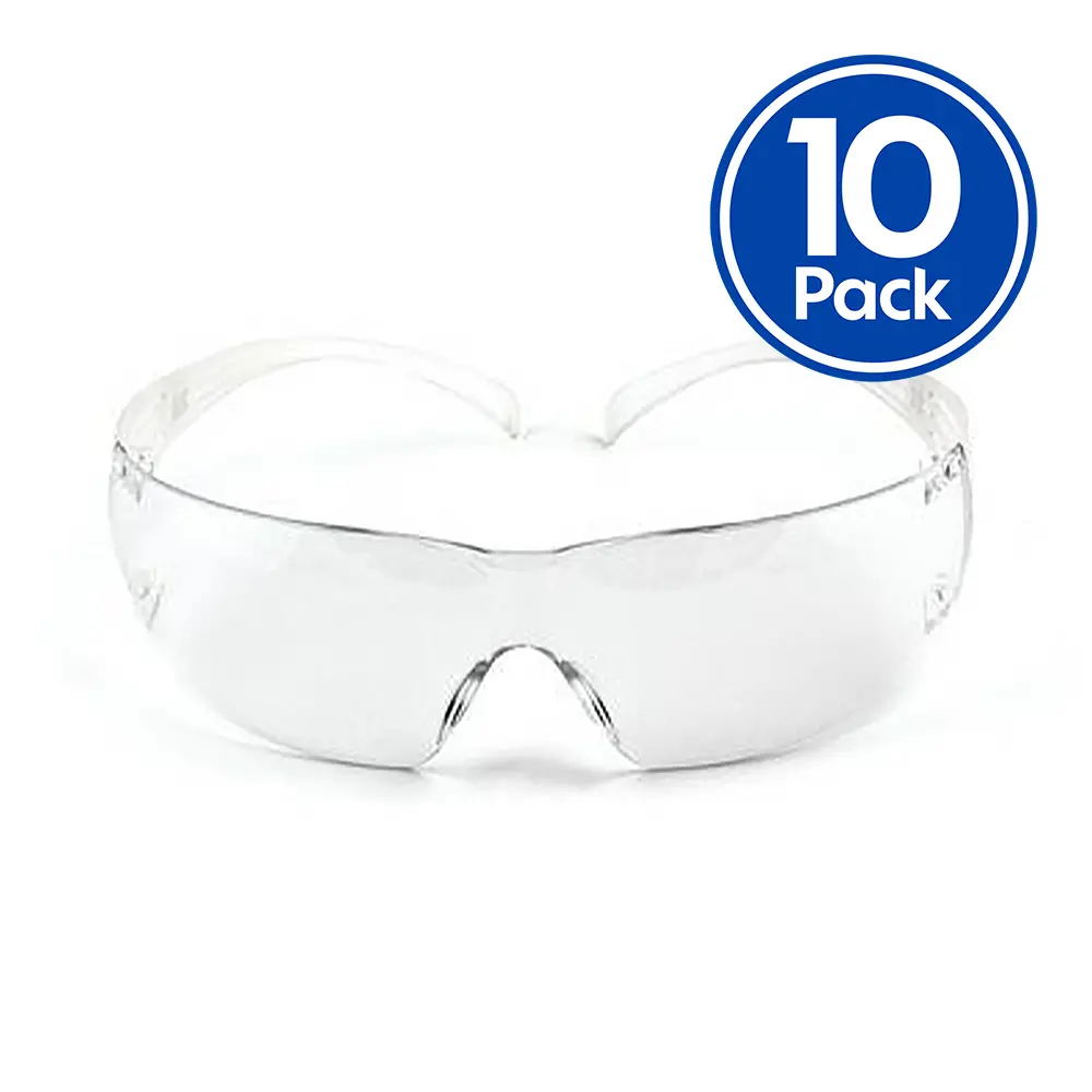 3M Peltor Zora Clear Anti-Fog Safety Glasses X 10 Pack 1