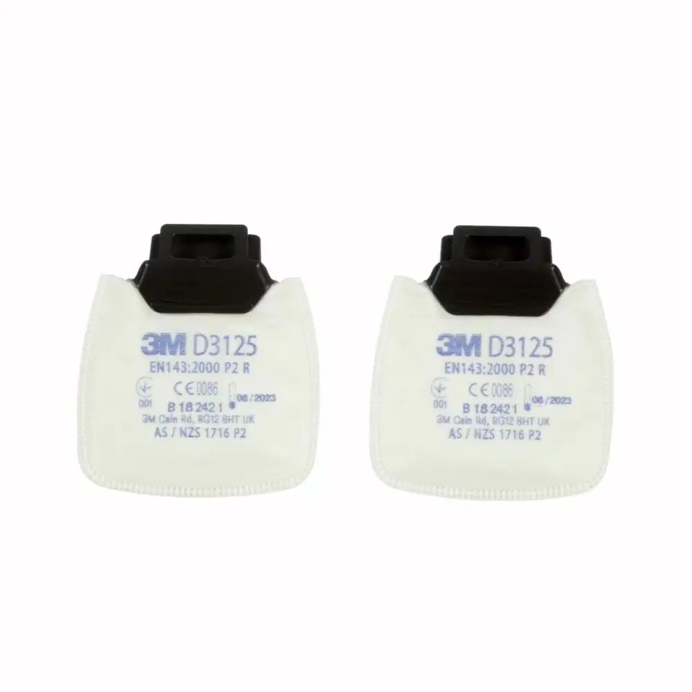 3M D3125 Secure Click Particulate Filter P2 Pair Dual Flow 1