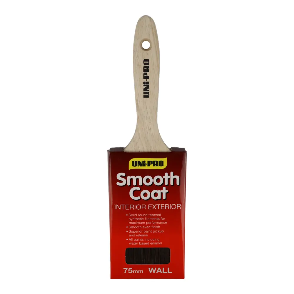 Uni-Pro Smooth Coat Brush 75Mm Interior Exterior Trade 1