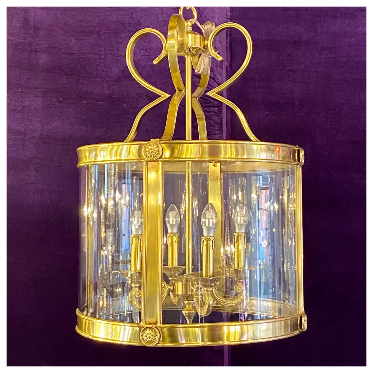 Polished Brass Lantern - Sold 1
