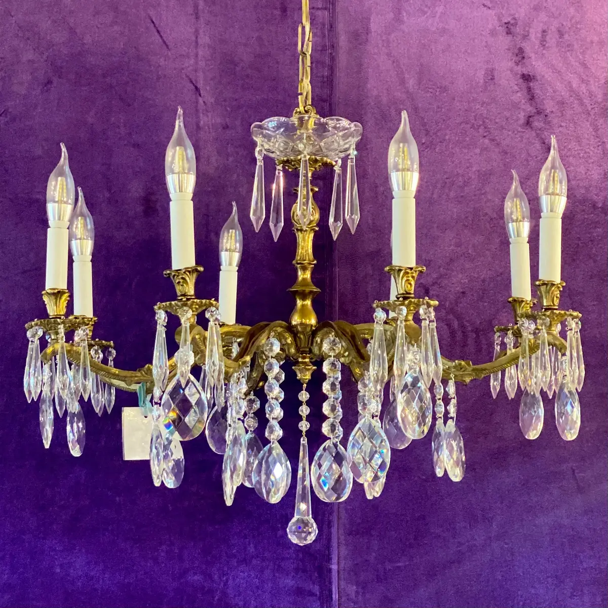Antique French Chandelier - Pair Available - Sold 1