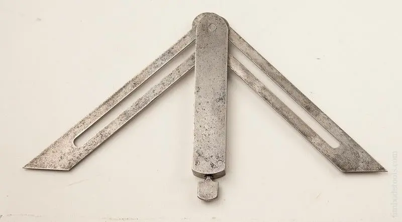Rare Six Inch Robinson June 14, 1870 Patent Double Bevel By St. Johnsbury Tool - Excelsior 70256 1