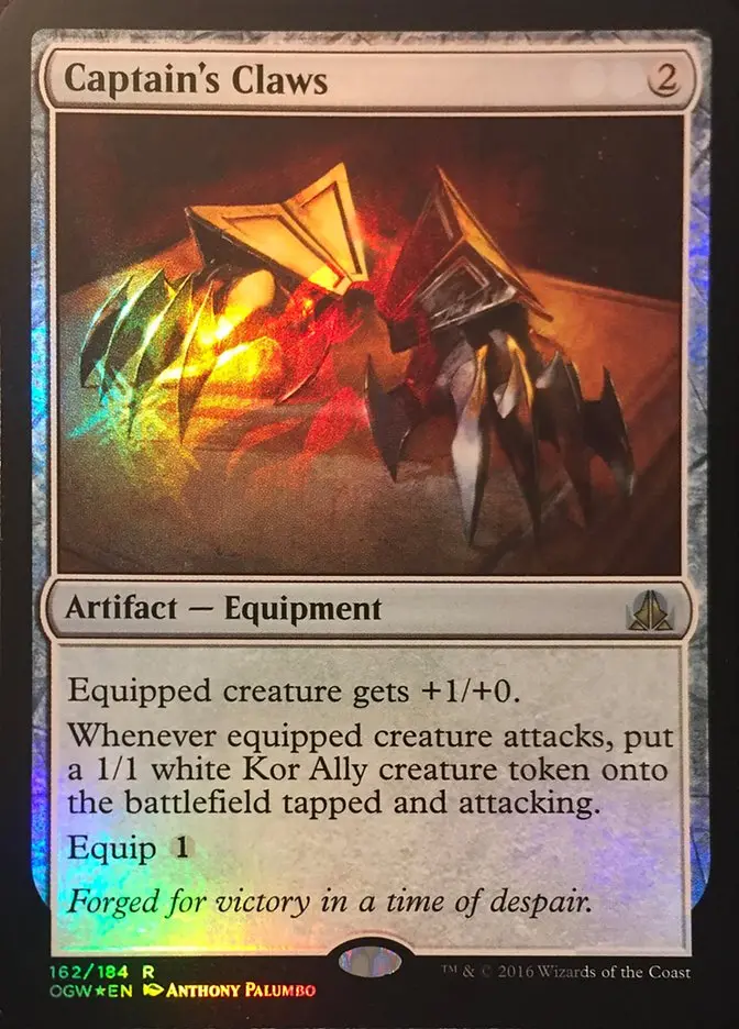 Captain's Claws (Standard Showdown Misprint) [Oath Of The Gatewatch Promos] 1