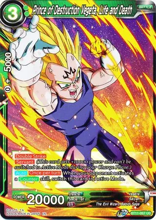 Prince Of Destruction Vegeta, Life And Death (Bt11-067) [Vermilion Bloodline 2Nd Edition] 1