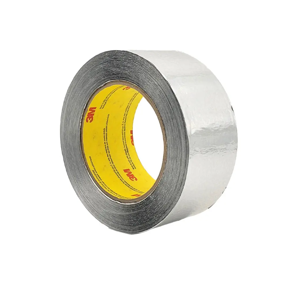 3M 425 Aluminium Foil Tape 50Mm X 55M Silver 71 Micron Thick Backing Aerospace 1