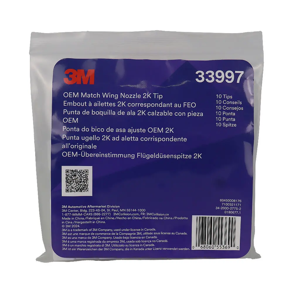 3M Oem Match Wing Nozzle 2K Tip 33997 10 Pack Seam Sealer Nozzles 1