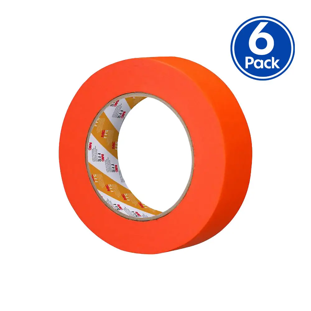3M Auto 211 Orange Masking Tape 36Mm X 55Mm Automotive Refinish Paint Masking X6 1