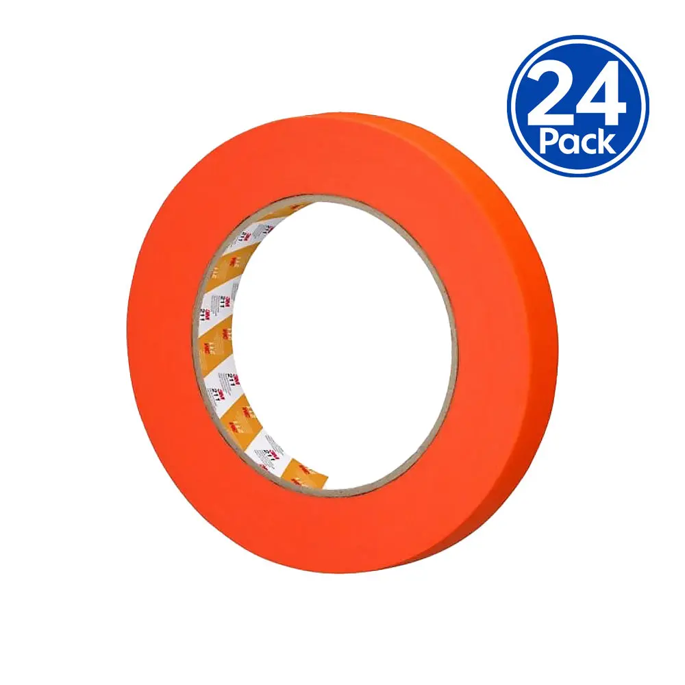 3M Auto 211 Orange Masking Tape 18Mm X 55Mm Automotive Refinish Masking X24 1