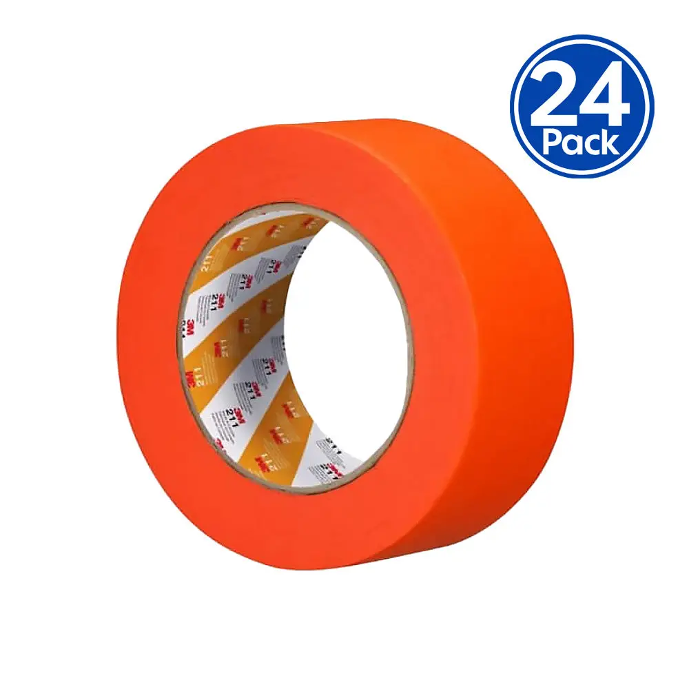 3M Auto 211 Orange Masking Tape 48Mm X 55Mm Automotive Refinish Masking X24 1