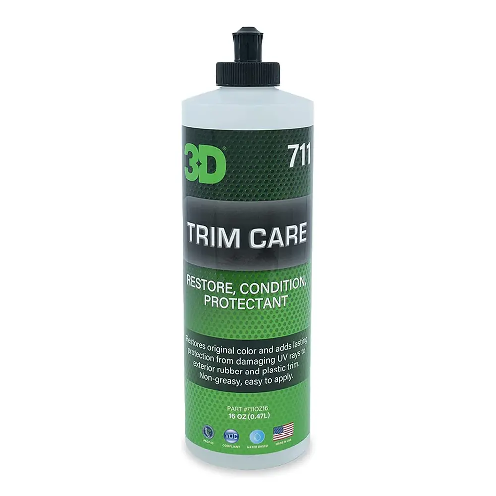 3D 711 Trim Care 473Ml Restore Condition Protect Bumper Non-Greasy Long Lasting 1