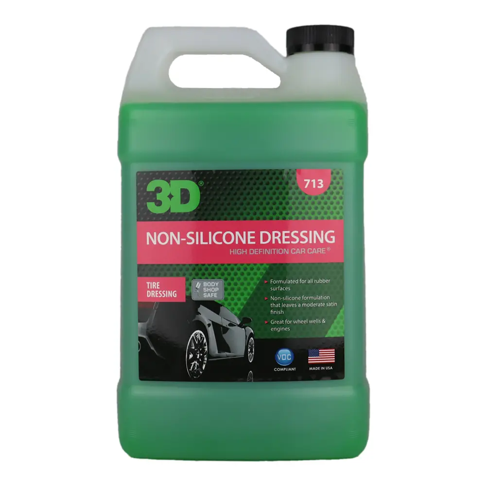 3D 713 Non-Silicone Dressing 3.78L Tire Shine Car Care Tyre Biodegradable 1