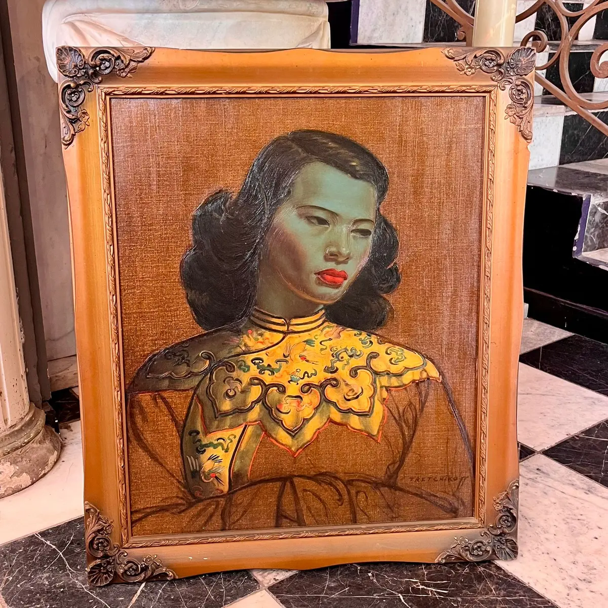 Mid-Century "Chinese Girl" Portrait After Vladimir Tretchikoff - Sold 1