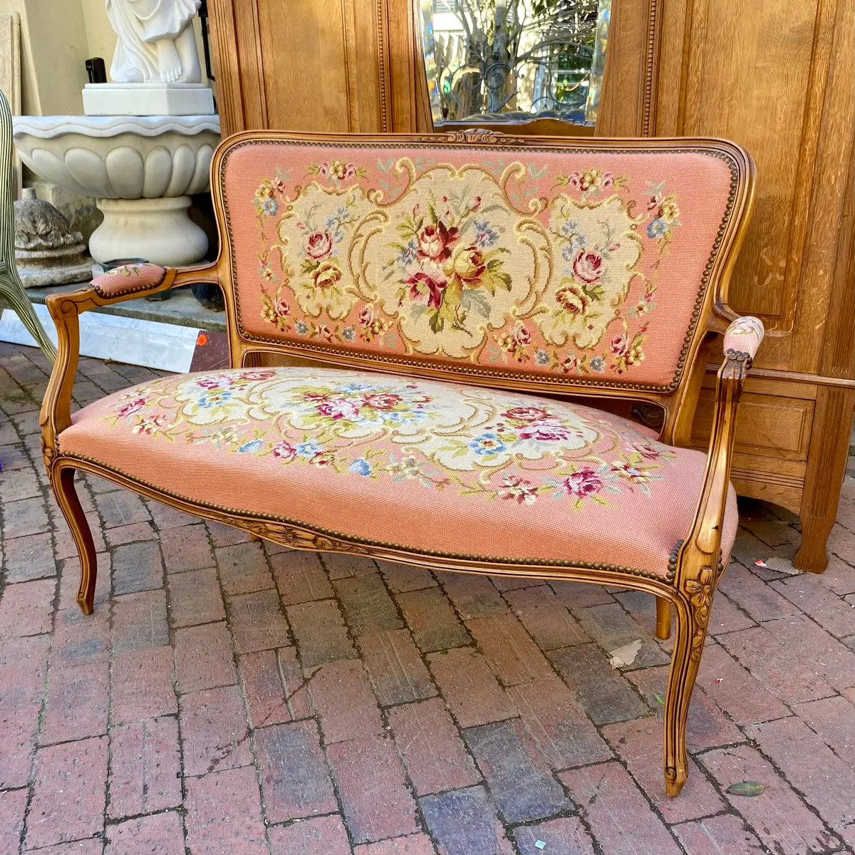 Antique French Needle Point Sofa - Sold 1