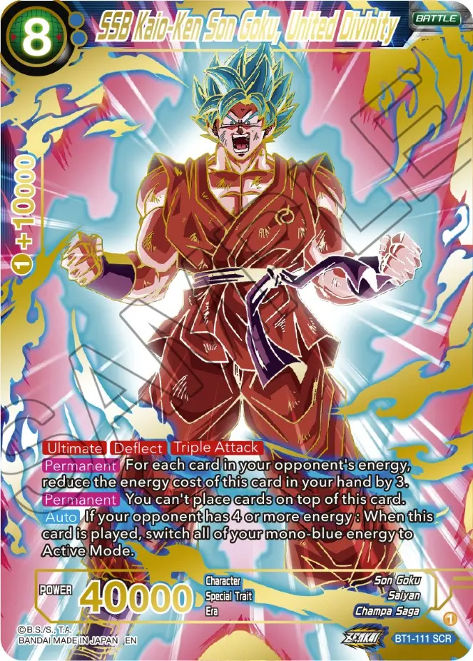 Ssb Kaio-Ken Son Goku, United Divinity (Bt1-111) [Dawn Of The Z-Legends] 1