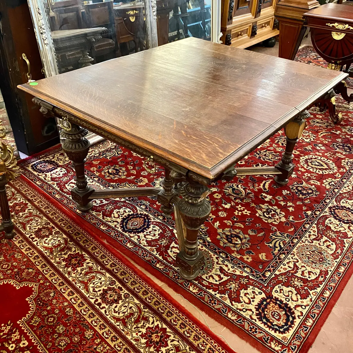 Very Large Heavy French Oak Dining Table - Sold 1