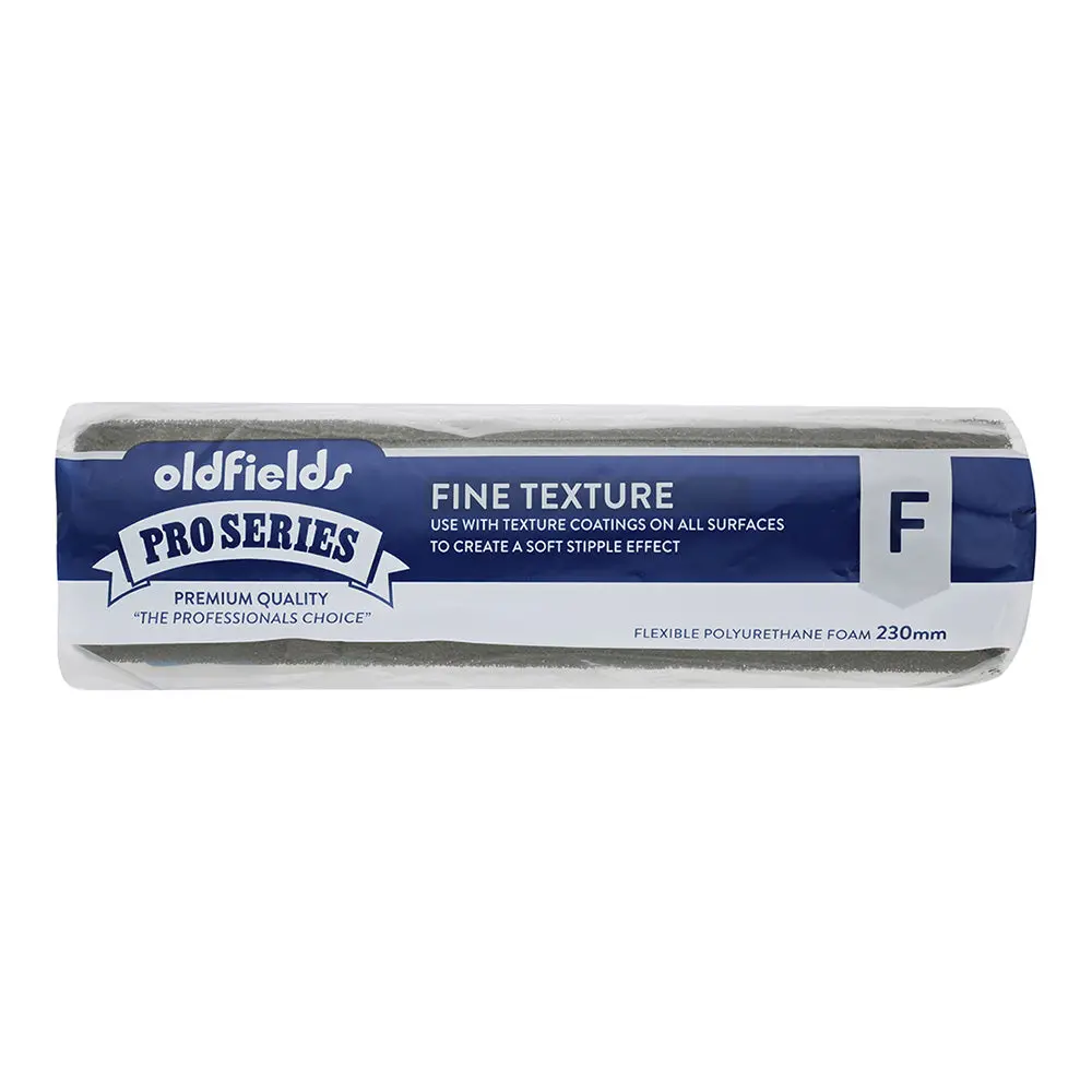 Oldfields Pro Series Textured Fine Foam Roller Cover 230Mm Oil Waterbased Paint 1