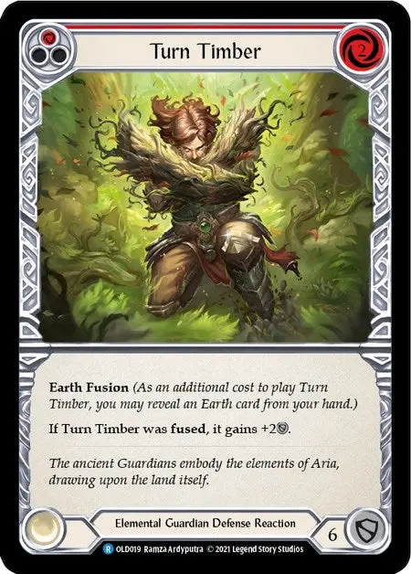 Turn Timber (Red) [Old019] (Tales Of Aria Oldhim Blitz Deck)  1St Edition Normal 1